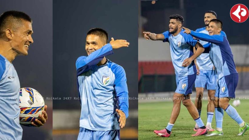 Sunil Chhetri in India vs Maldives match