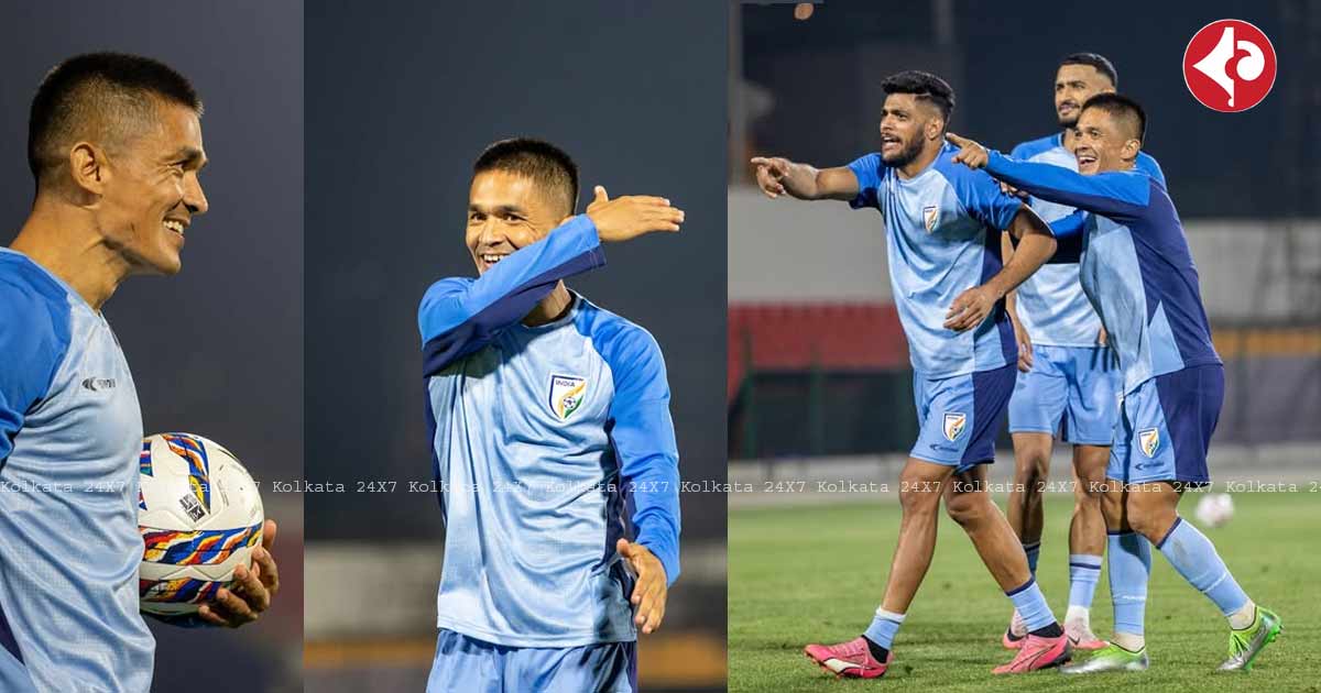 Sunil Chhetri in India vs Maldives match