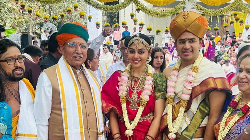 bjp-mp-tejasvi-surya-married-carnatic-singer-sivasri-skandaprasad