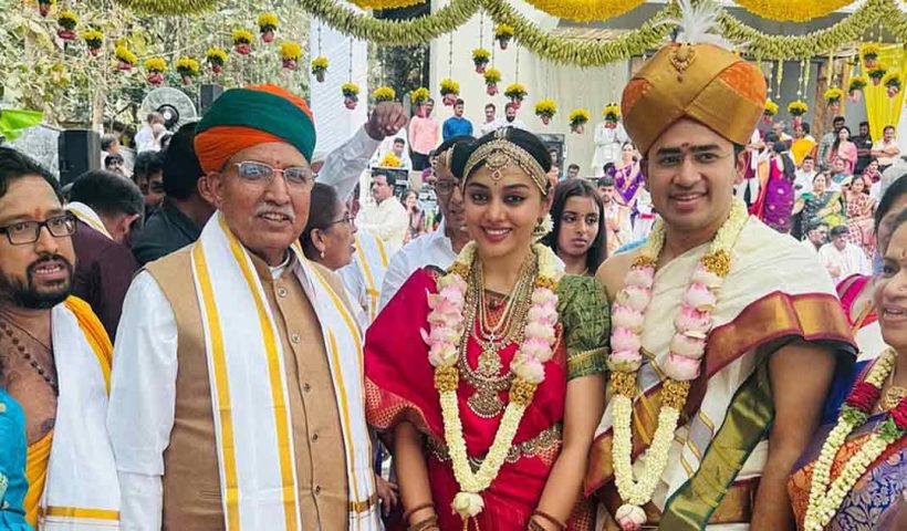 bjp-mp-tejasvi-surya-married-carnatic-singer-sivasri-skandaprasad