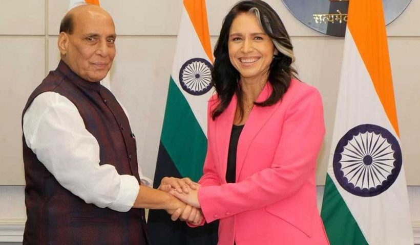 Tulsi Gabbard Meets Rajnath Singh