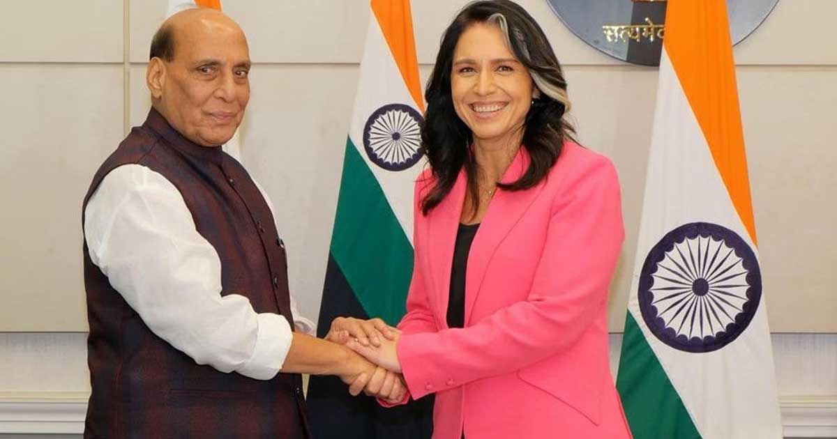 Tulsi Gabbard Meets Rajnath Singh