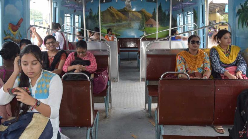 Woman passenger in Sealdah divishion