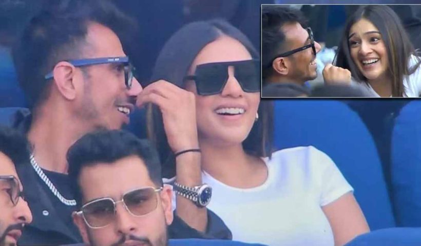 Yuzvendra Chahal spotted with a mystery girl at the IND vs NZ final!