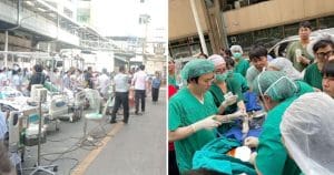 Doctors Deliver Baby On Bangkok Street