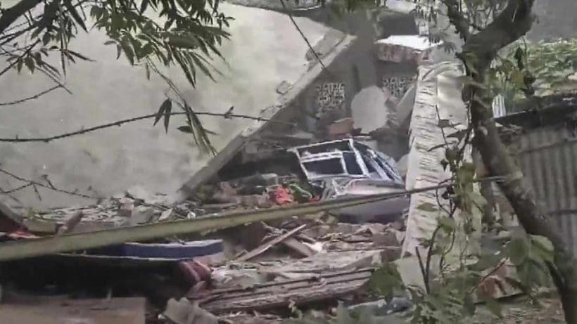 Bomb blast in murshidabad