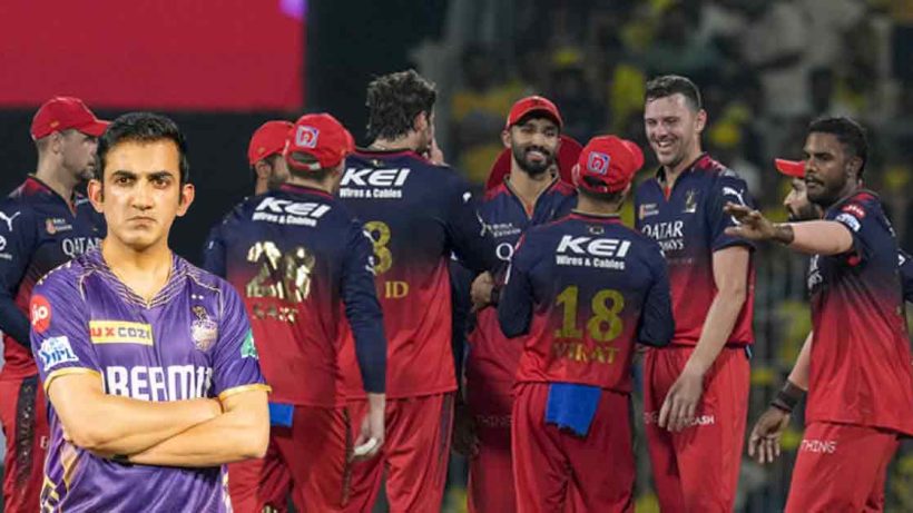 rajat-patidar-emulates-Gautam Gambhir-fielding-setup-ms-dhoni-ipl-rivalry-RCB vs CSK