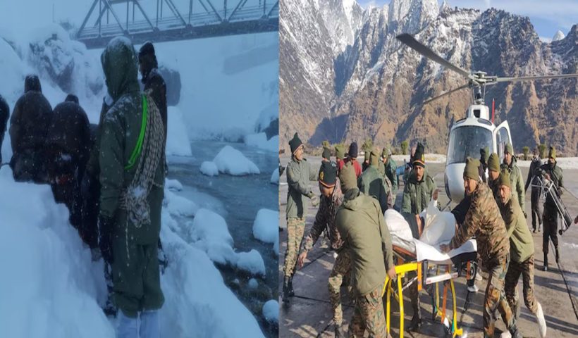 Uttarakhand avalanche rescue 4 dead, 5 still trapped