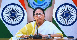 Mamata Banerjee during Nabanna press conference