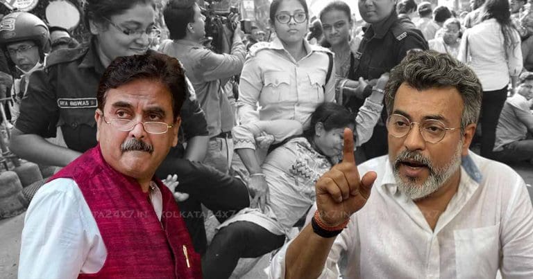 Rudranil and Abhijit Gangopadhyay Join Protesting Job Aspirants in Kolkata