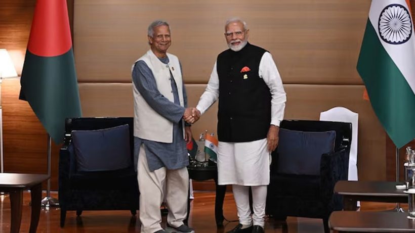 Modi meets Mohammad Yunus