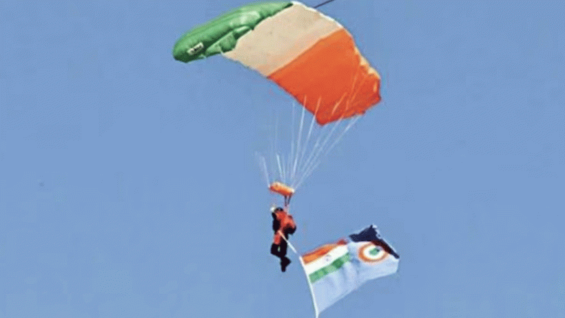 sky diving, representational picture