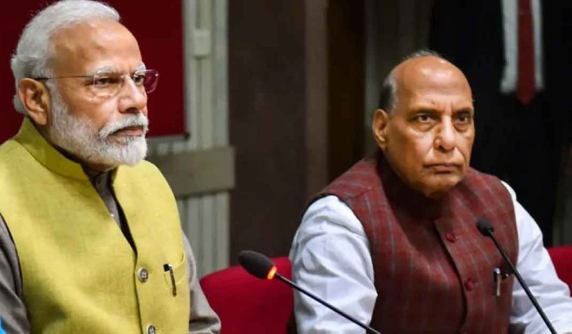 union-defence-minister-rajnath-singh-meets-pm-narendra-modi-to-discuss-security-preparedness