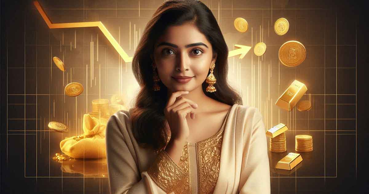 Gold price decline
