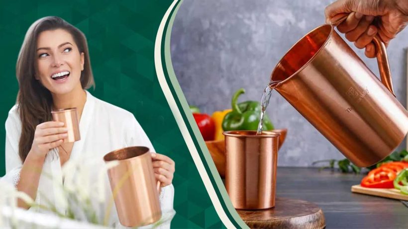 Health Benefits Drinking Copper Vessel girl