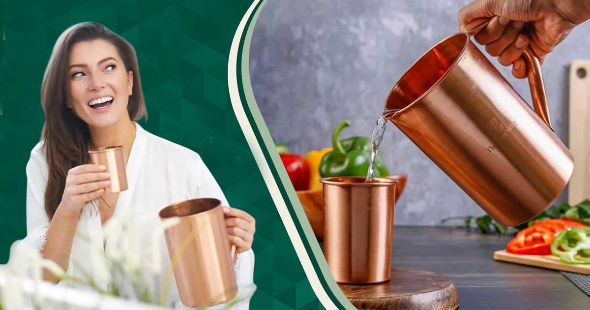Health Benefits Drinking Copper Vessel girl