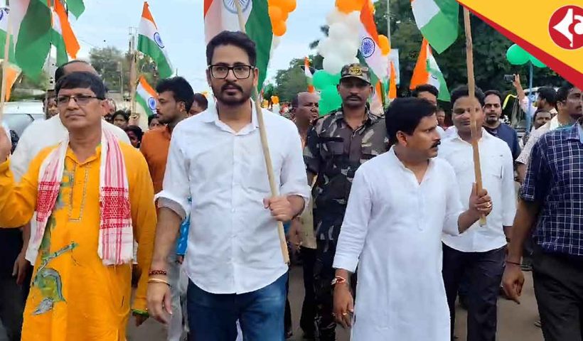 Hiran Chattopadhyay Leads Tiranga Yatra in Keshiary to Honour Indian Army’s Bravery