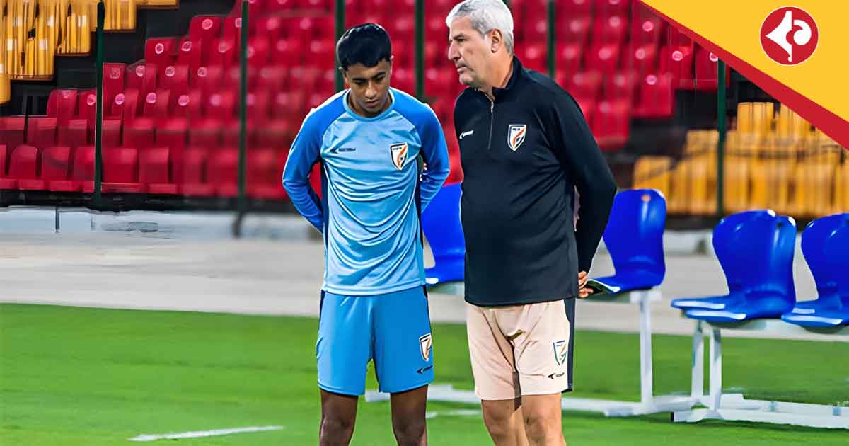India vs Thailand, football match, Indian football team Manolo Marquez