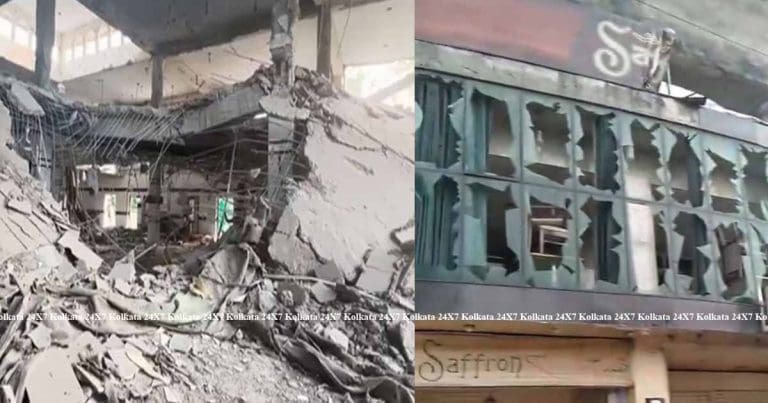 হুমকির মধ্যেই ম্যাচের পূর্বে ড্রোন হামলায় গুড়িয়ে গেল স্টেডিয়ামের একাংশ Indian Drone Attack effect Rawalpindi Stadium badly damaged