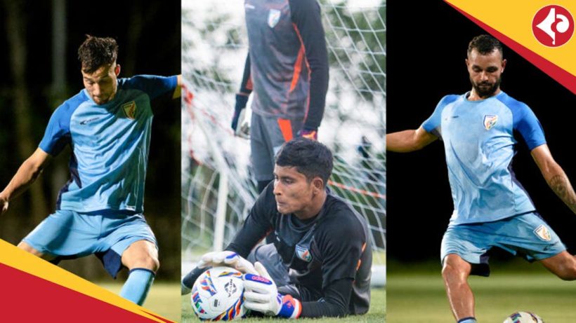 Indian Football Team three newcomers footballer Suhail Ahmad Bhat Nikhil Prabhu & Hrithik Tiwari
