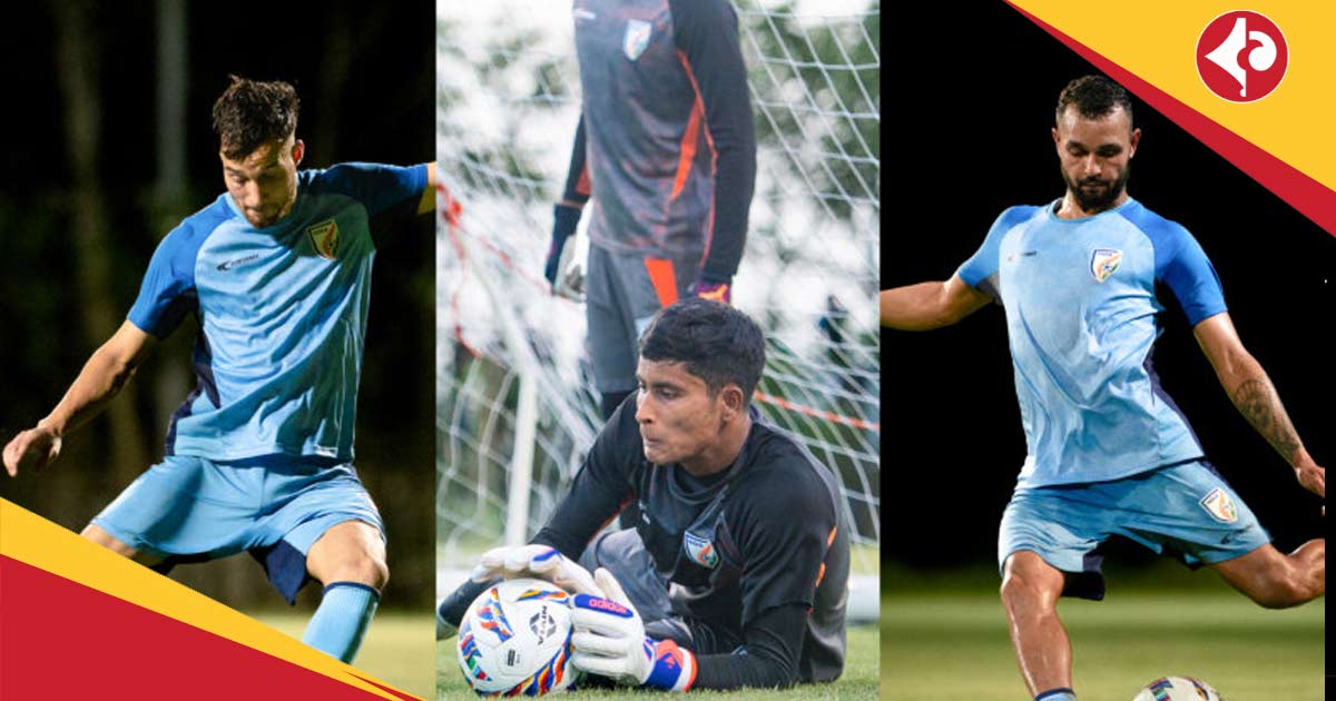 Indian Football Team three newcomers footballer Suhail Ahmad Bhat Nikhil Prabhu & Hrithik Tiwari