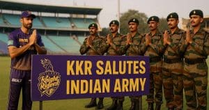 KKR Salutes Indian Army with Special Tribute Ahead of SRH Clash