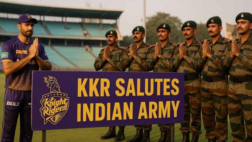 KKR Salutes Indian Army with Special Tribute Ahead of SRH Clash