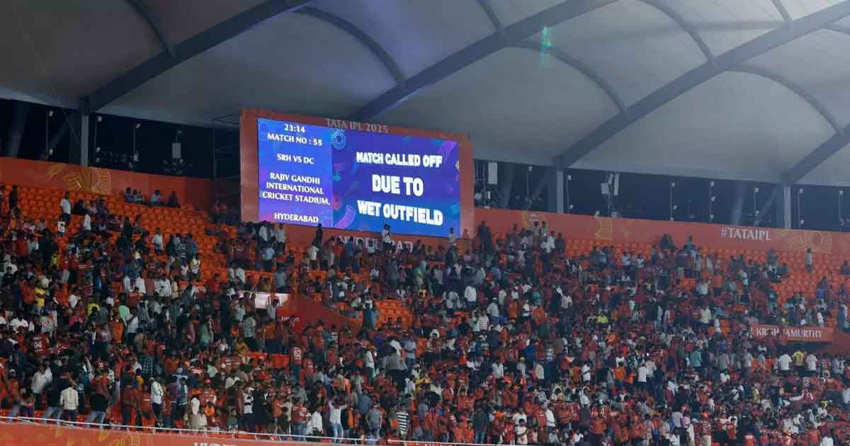 Rain Washes Out SRH vs DC