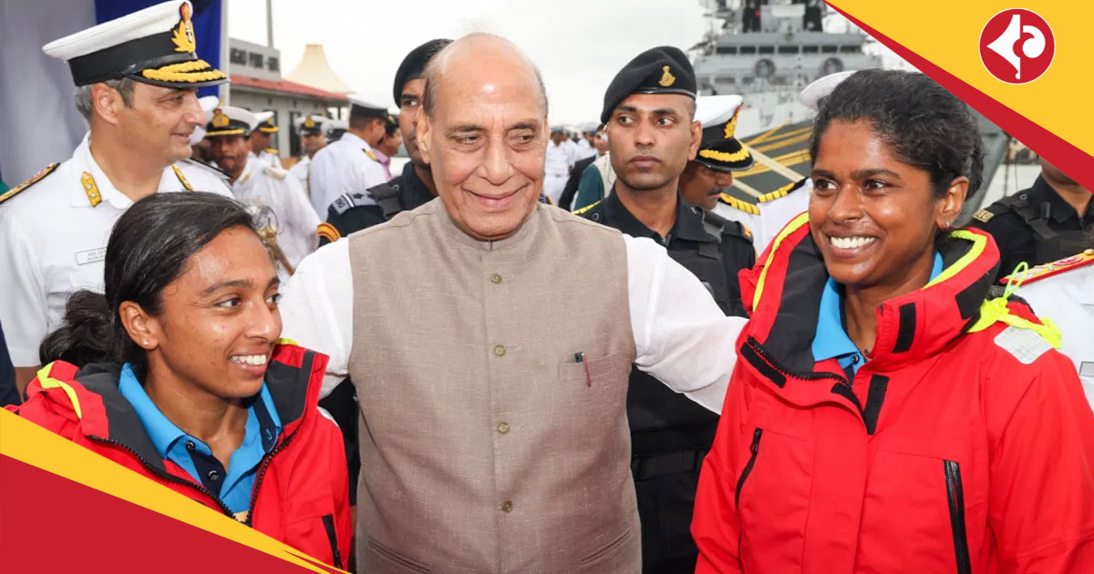 বিশ্ব প্রদক্ষিণ করে দেশে ফিরলেন নৌবাহিনীর দুই সাহসী মহিলা অফিসার, স্বাগত জানালেন প্রতিরক্ষামন্ত্রী