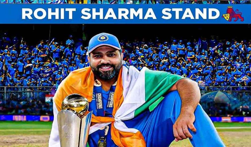 Rohit Sharma Honored with Stand