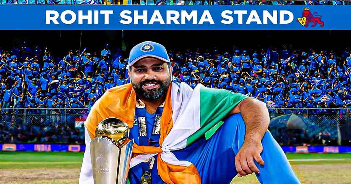 Rohit Sharma Honored with Stand