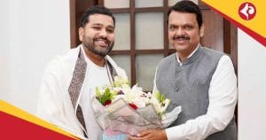Rohit Sharma Meets Chief Minister of Maharashtra Devendra Fadnavis