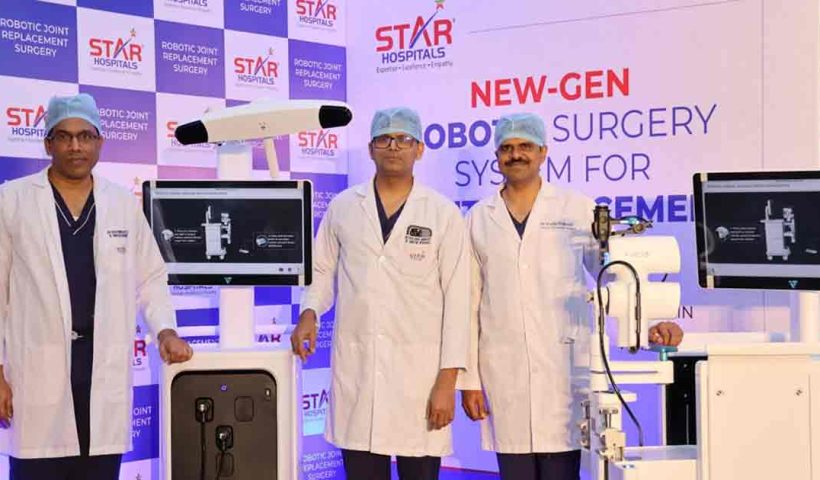 STAR Hospitals, Nanakramguda Launches New-Gen Robotic Surgery System for Joint Replacement Surgery