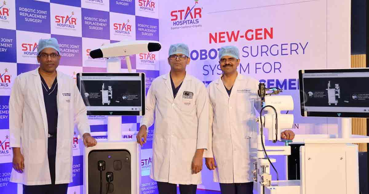 STAR Hospitals, Nanakramguda Launches New-Gen Robotic Surgery System for Joint Replacement Surgery