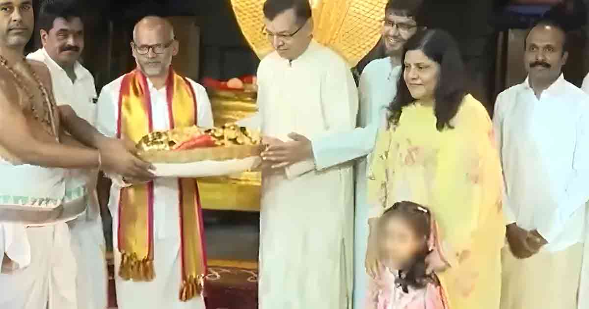 Sanjiv Goenka Tirupati visit