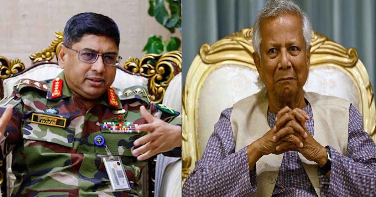 Army chief puts Yunus on notice