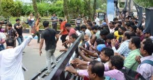 Bikas Bhavan Protest Showcause