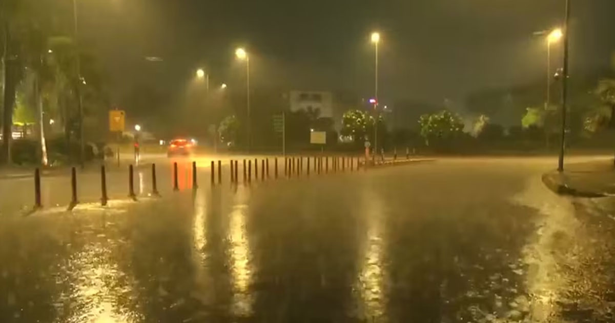 delhi storm rain hailstorm