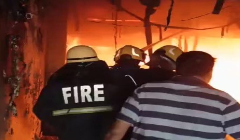 fire incident in charminar Hyderabad