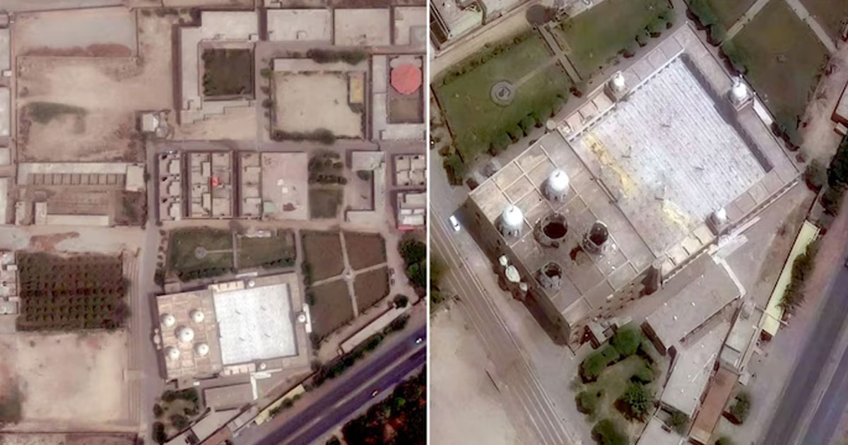 Satellite imagery confirms strikes