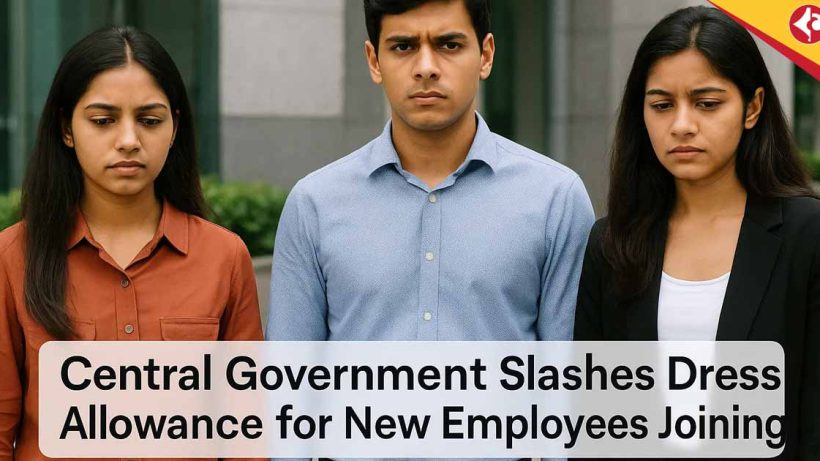 Central Government Slashes Dress Allowance for New Employees Joining After July 2025