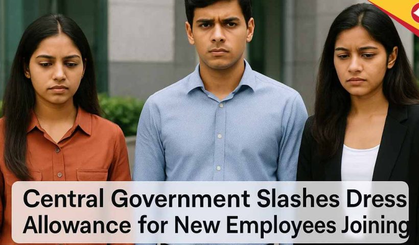 Central Government Slashes Dress Allowance for New Employees Joining After July 2025