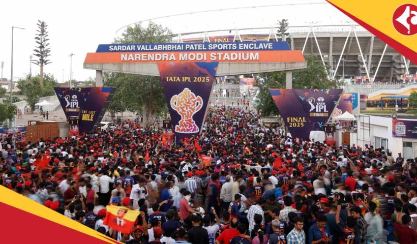IPL 2025 Final RCB fans beat PBKS ahead of match