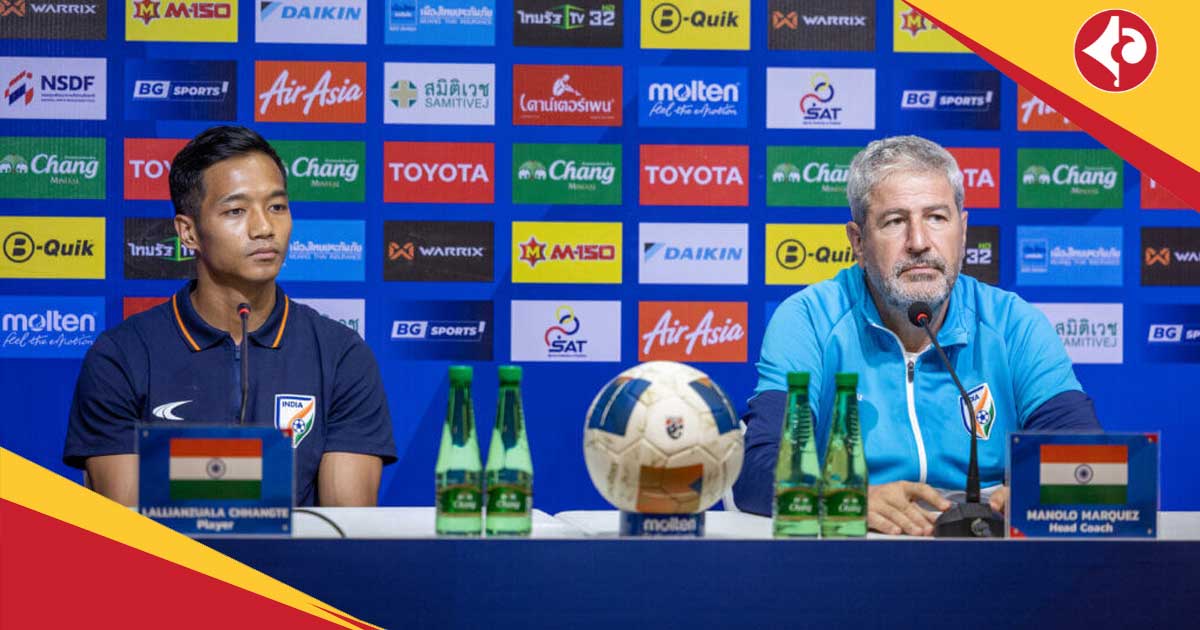 Indian Football Team take on Thailand in dress rehearsal