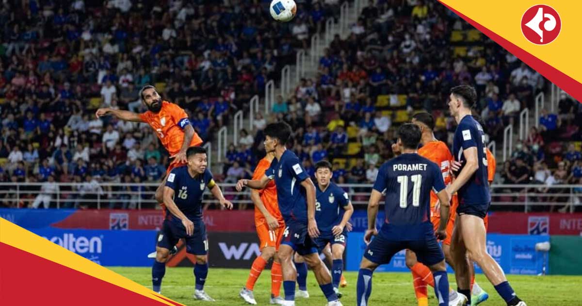 Indian Football Team vs Hong Kong match of AFC Asian Cup 2027 qualifier