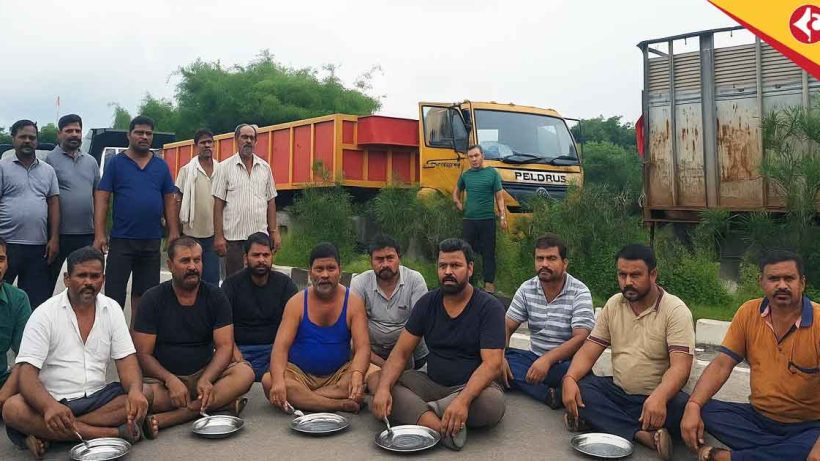 Indian Truck Drivers’ Hunger Strike at Fulbari Border
