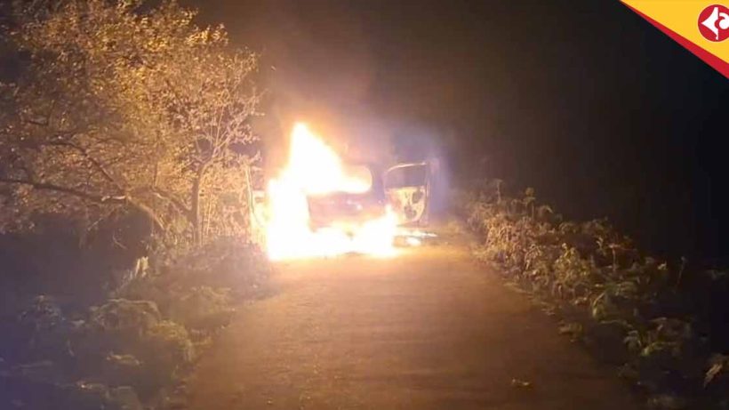Moving Car Catches Fire in Kamakhyaguri, Sparks Panic in Alipurduar