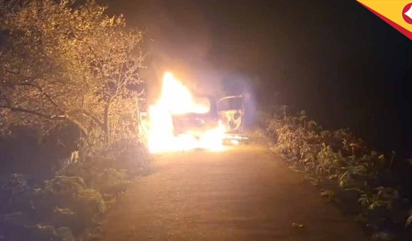 Moving Car Catches Fire in Kamakhyaguri, Sparks Panic in Alipurduar