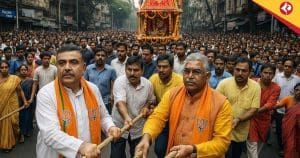 Rath Yatra Politics Dilip Ghosh Backs Suvendu Adhikari’s Move