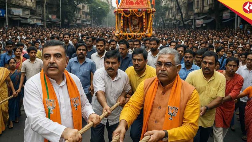Rath Yatra Politics Dilip Ghosh Backs Suvendu Adhikari’s Move